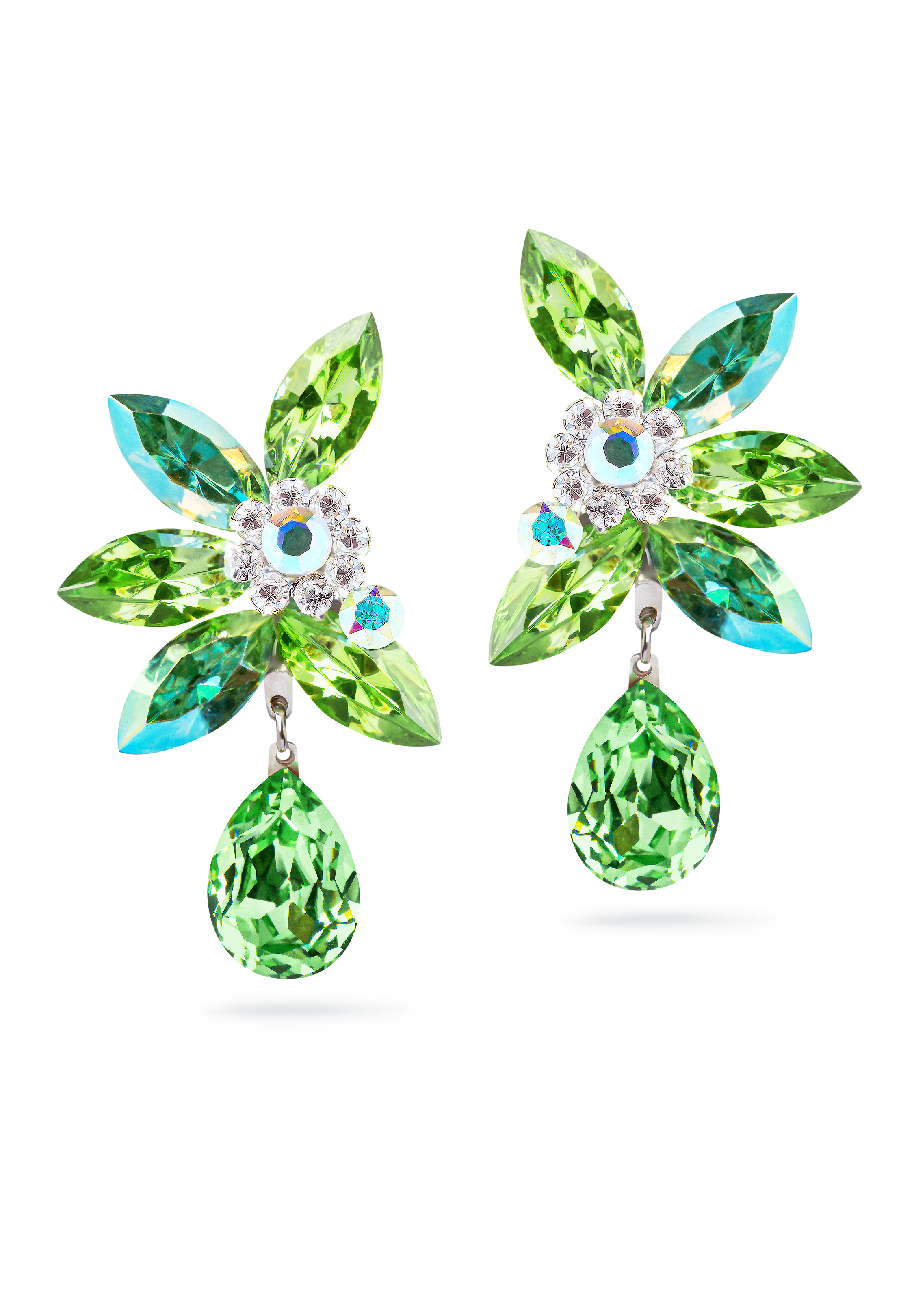 Rhinestone Earring 2120 PPABCAB-Peridot