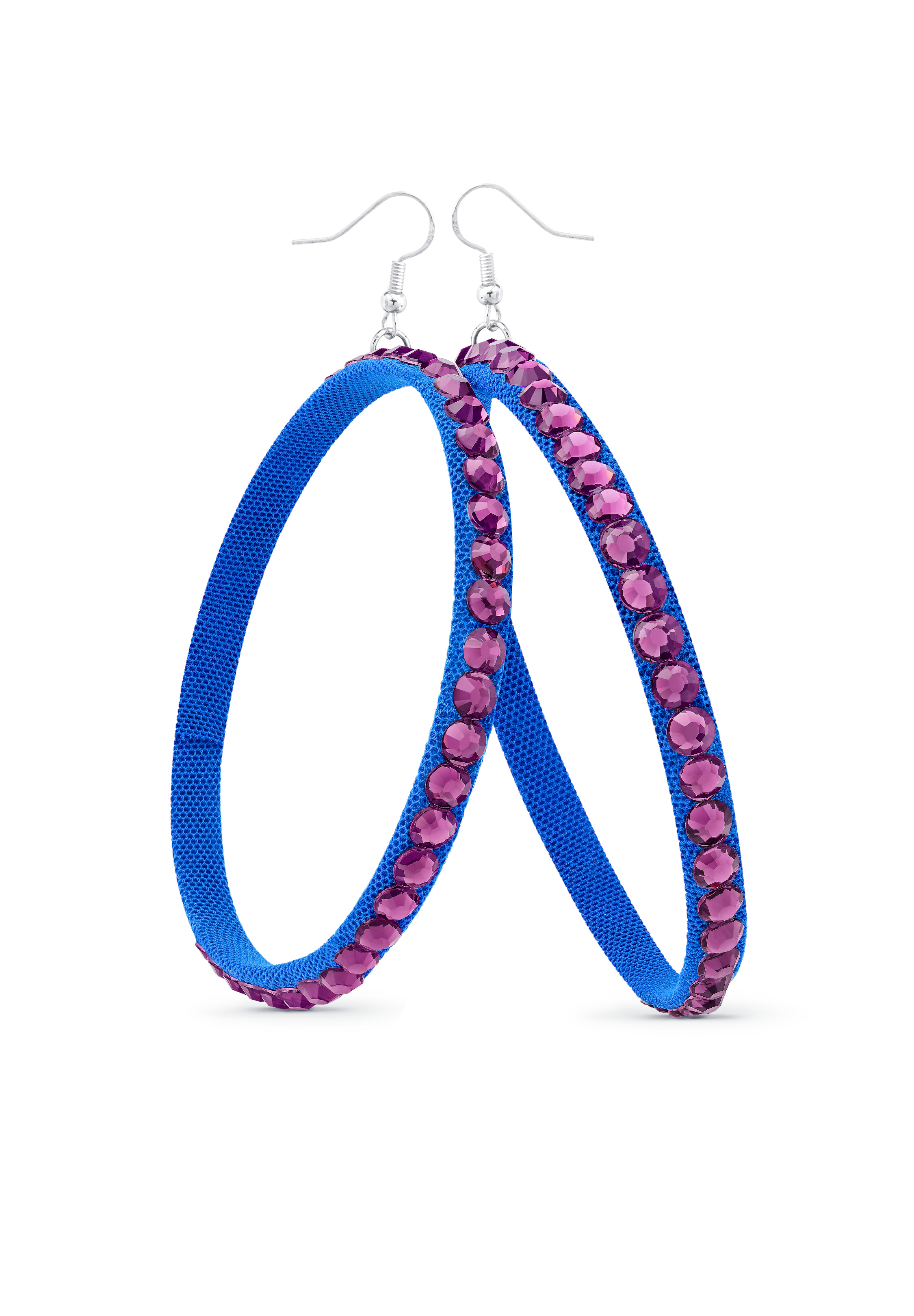 TEST - Soft Hoop Earring-Amethyst-Ocean Blue