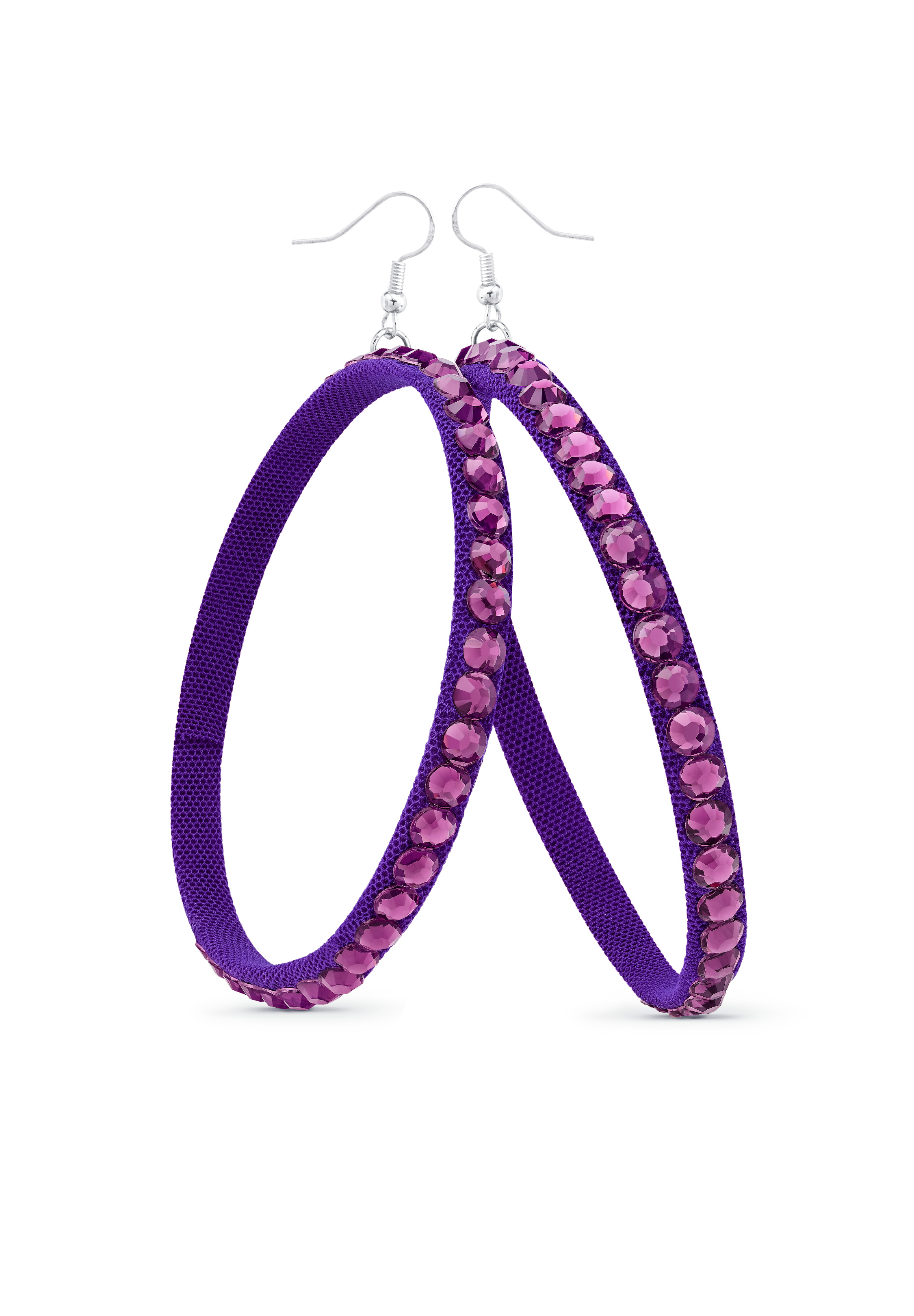 TEST - Soft Hoop Earring-Amethyst-Purple