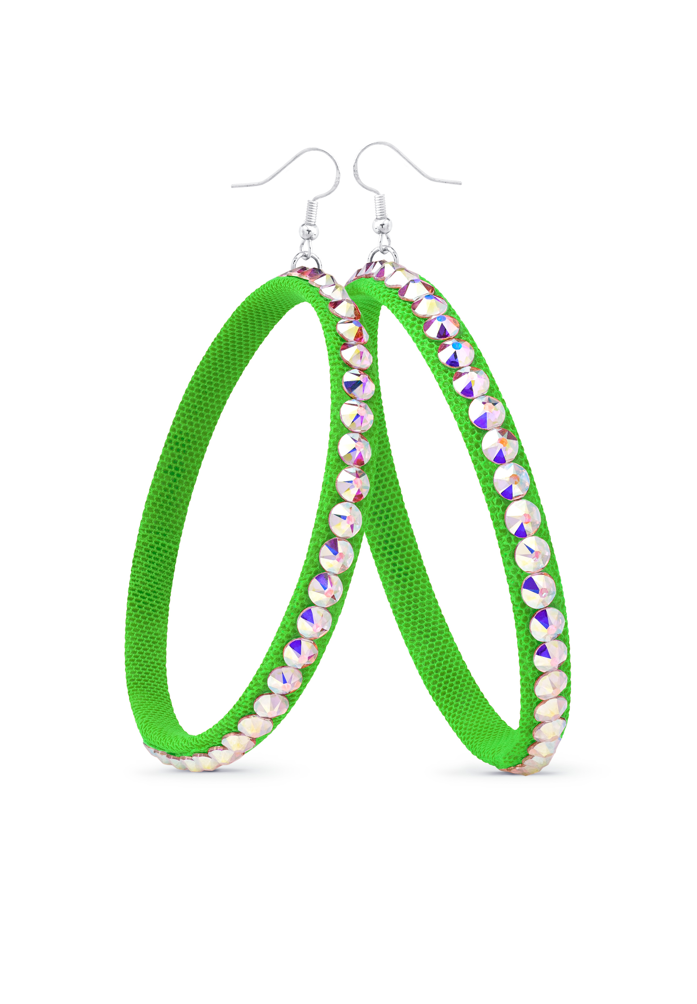 TEST - Soft Hoop Earring-Crystal AB-Apple Blossom