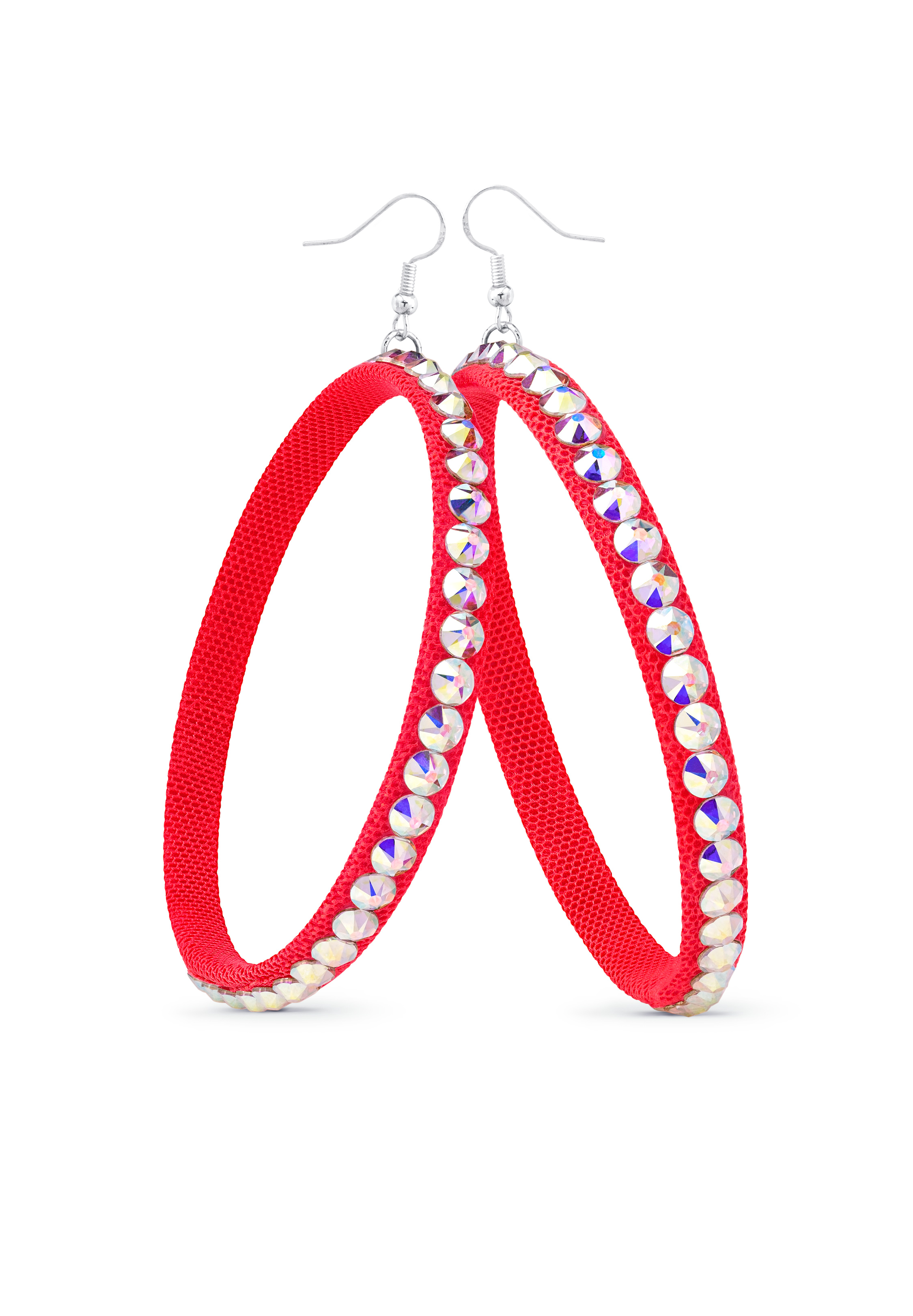 TEST - Soft Hoop Earring-Crystal AB-Scarlet