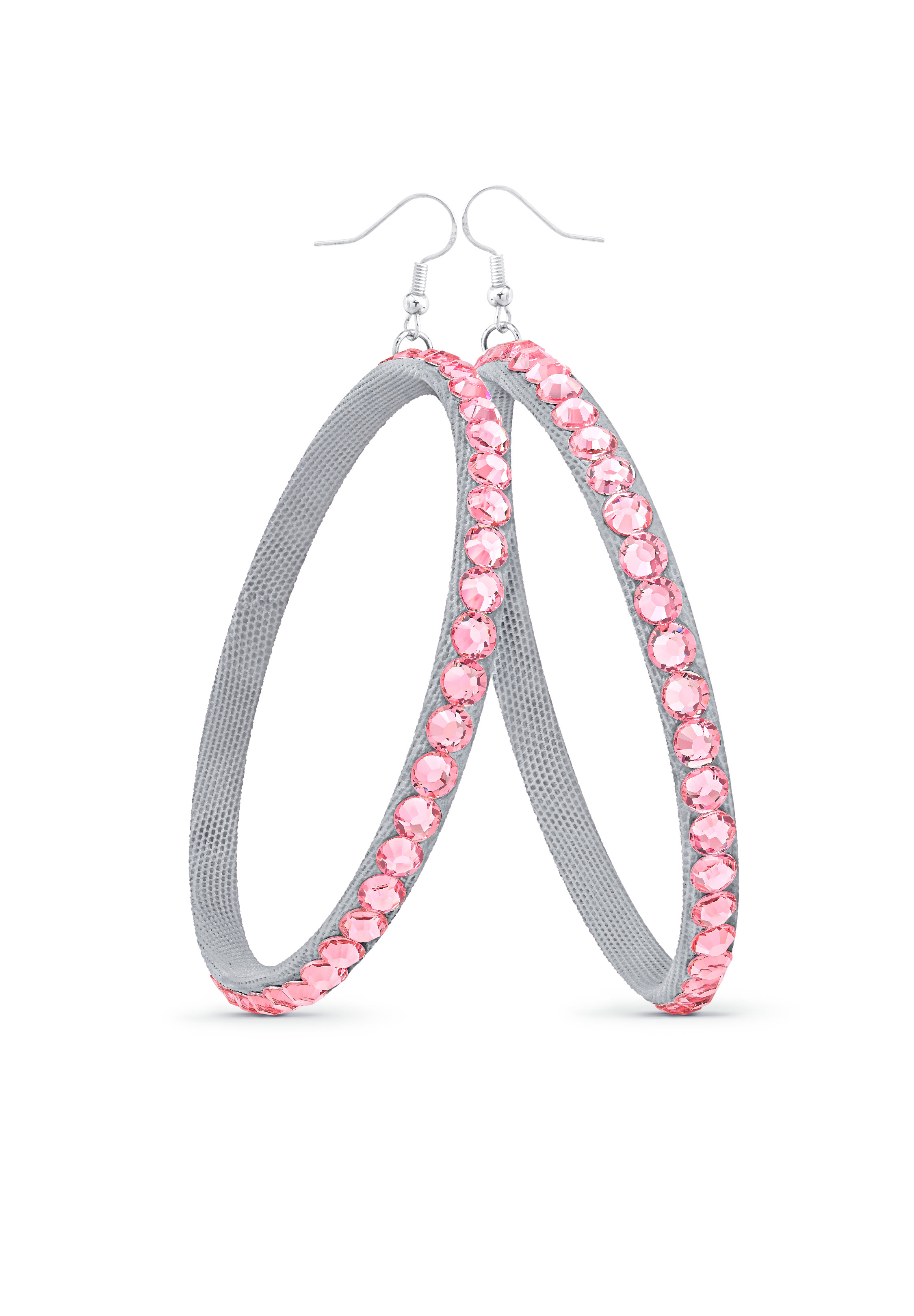 TEST - Soft Hoop Earring-Light Rose-Silver