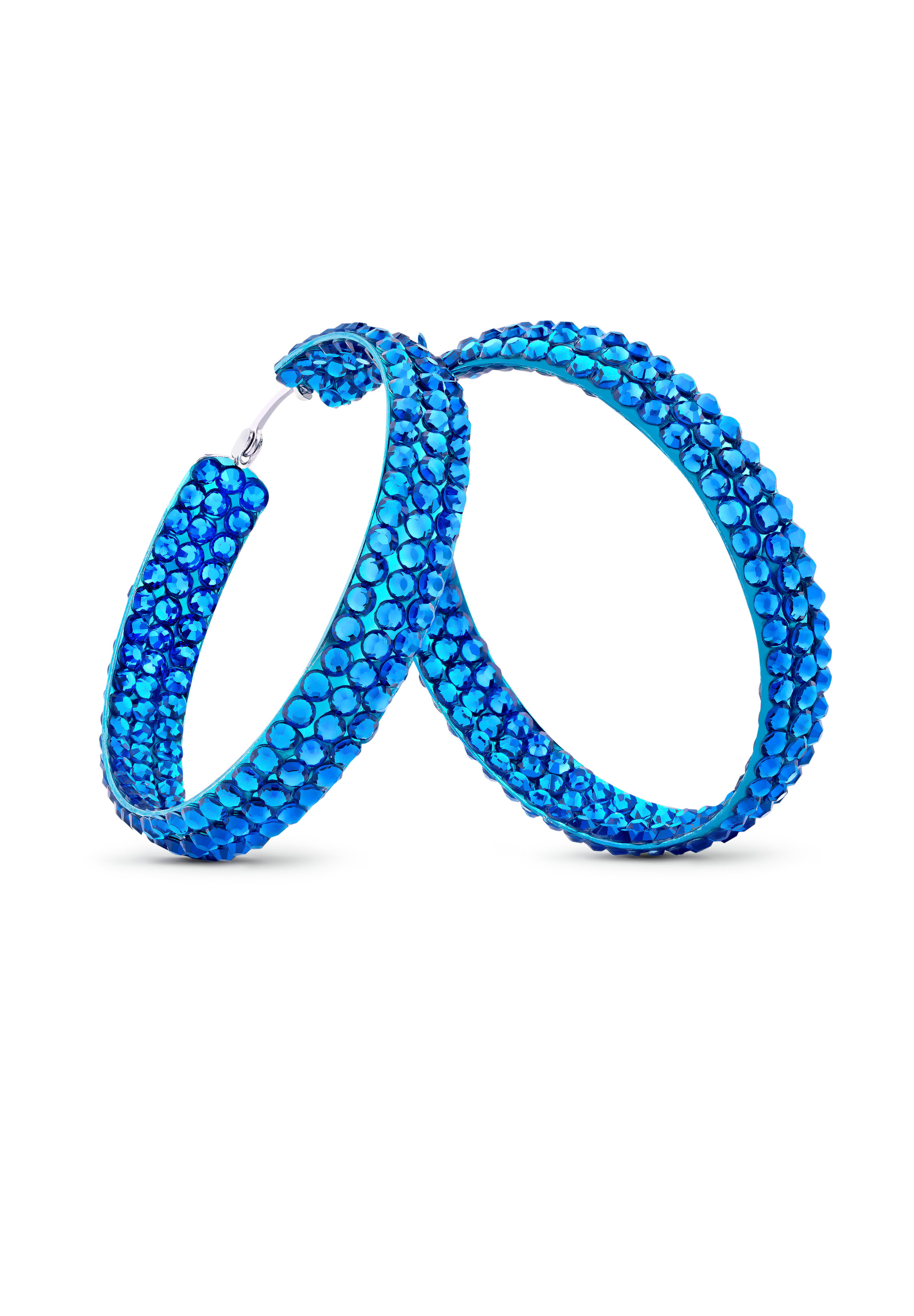 Triple Sparkle Earrings HE/L PE-Capri Blue