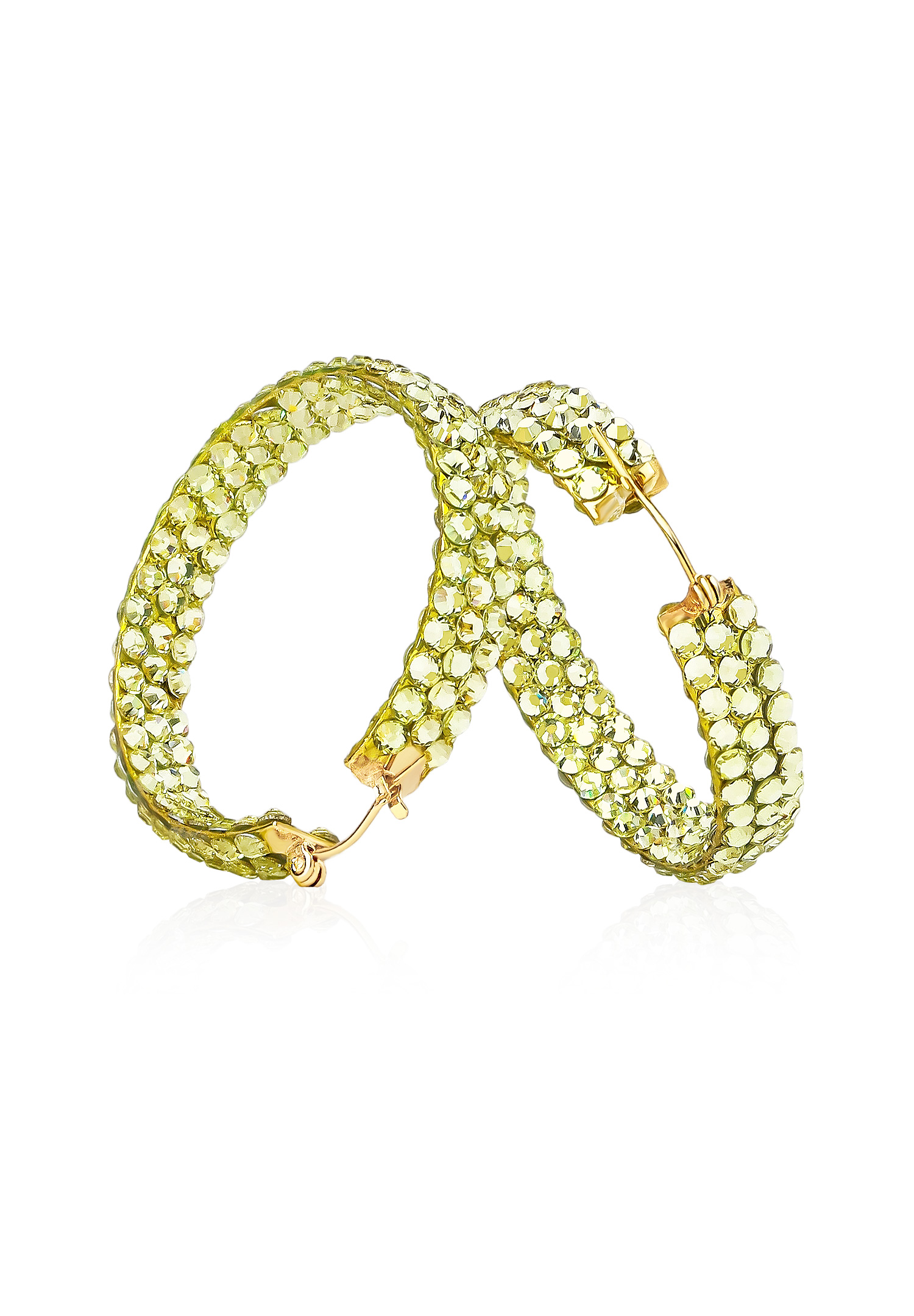 Triple Sparkle Earrings-M (1.5 x 1.5 inch)-Jonquil