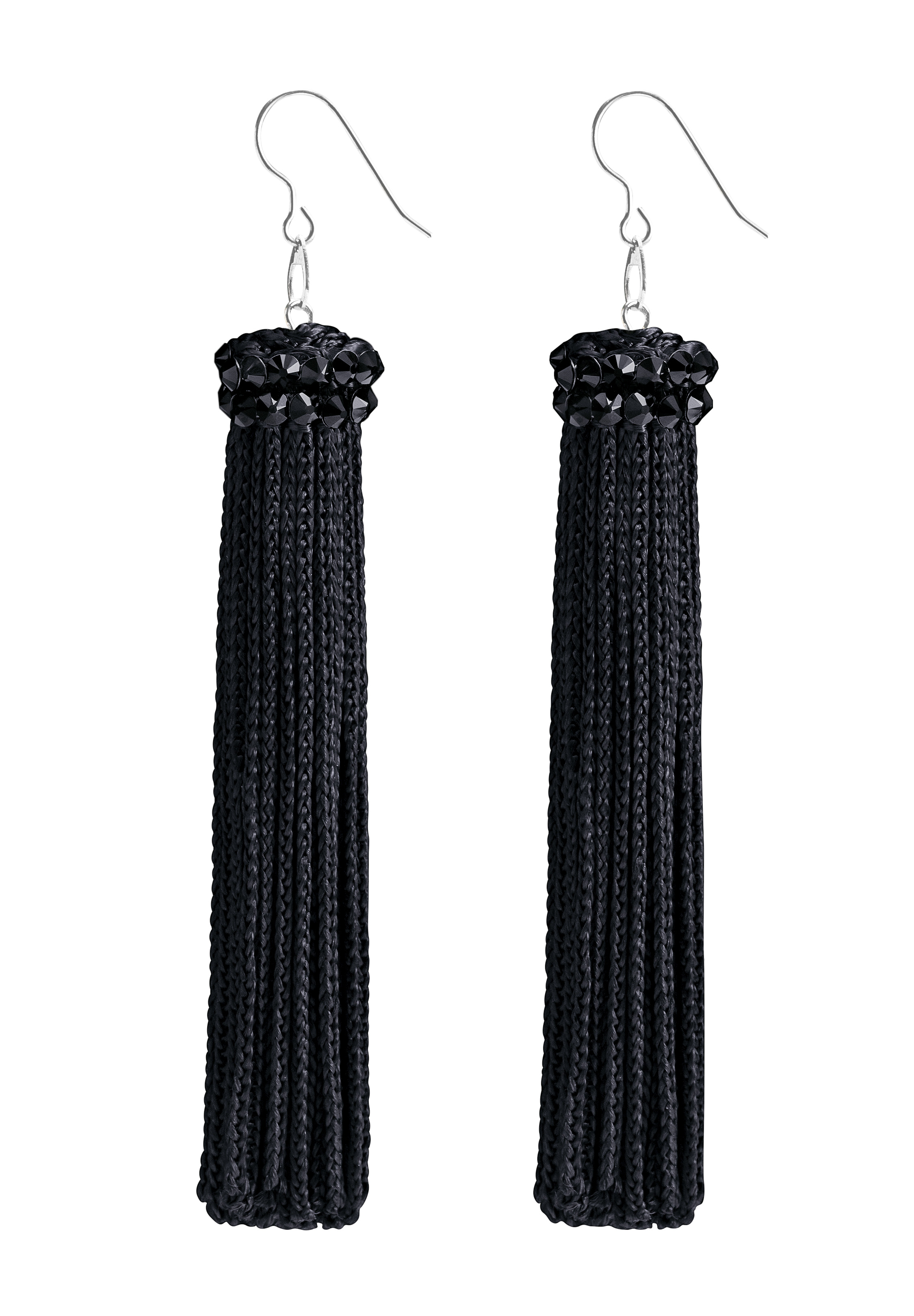 Black Fringe selling Earrings