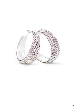 Zerlina Crystal Hoop Earrings-L (1.75 X 1.75 inch)-Crystal AB
