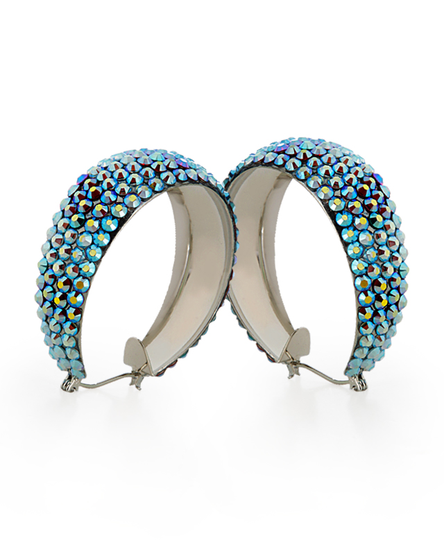 Zerlina Crystal Hoop Earrings HE/L PE AQABSMAB-Aquamarine AB