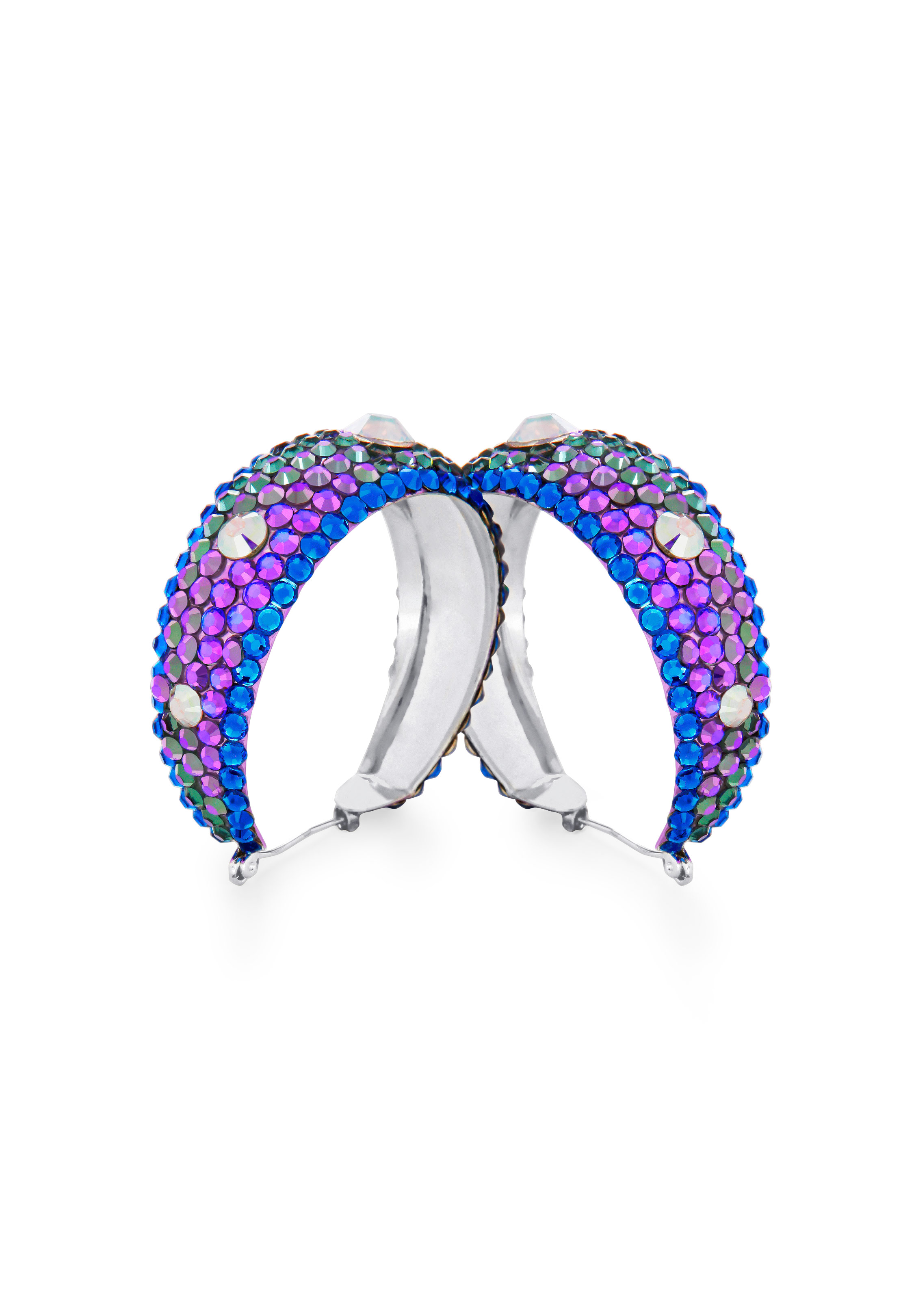 Zerlina Crystal Hoop Earrings HE/L PE HELCBCAB-Heliotrope