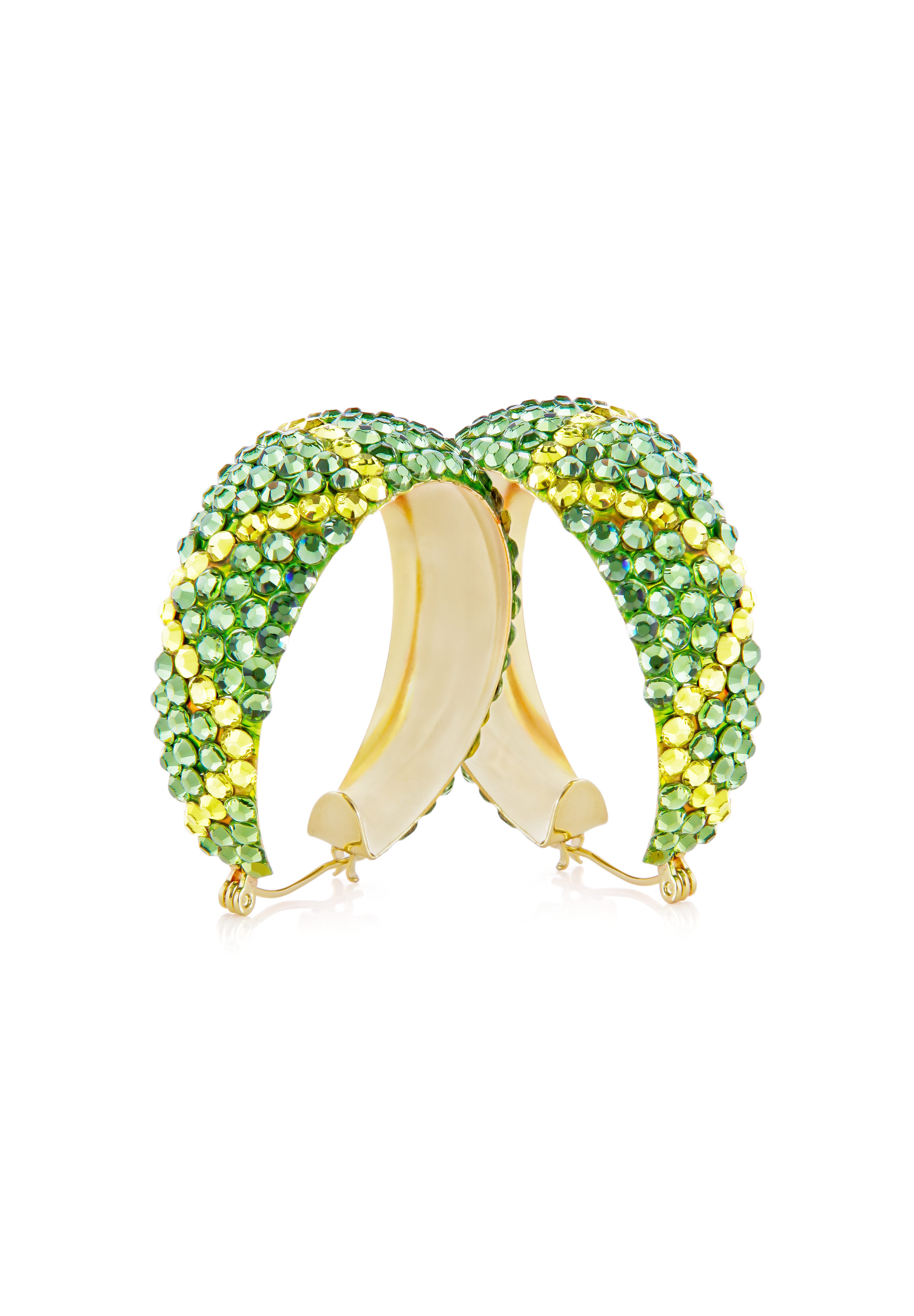 Zerlina Crystal Hoop Earrings HE/L PE PRJQ-Peridot