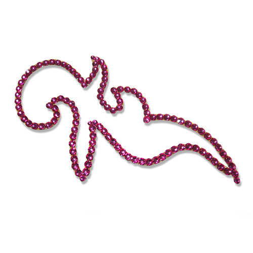 Rhinestone Gems For Hair 7708772-Rose