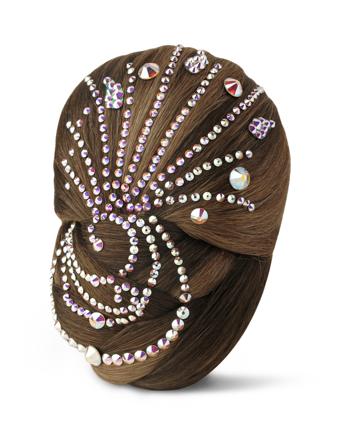 Pherusa Crystal Braided Bun R605-Light Brown