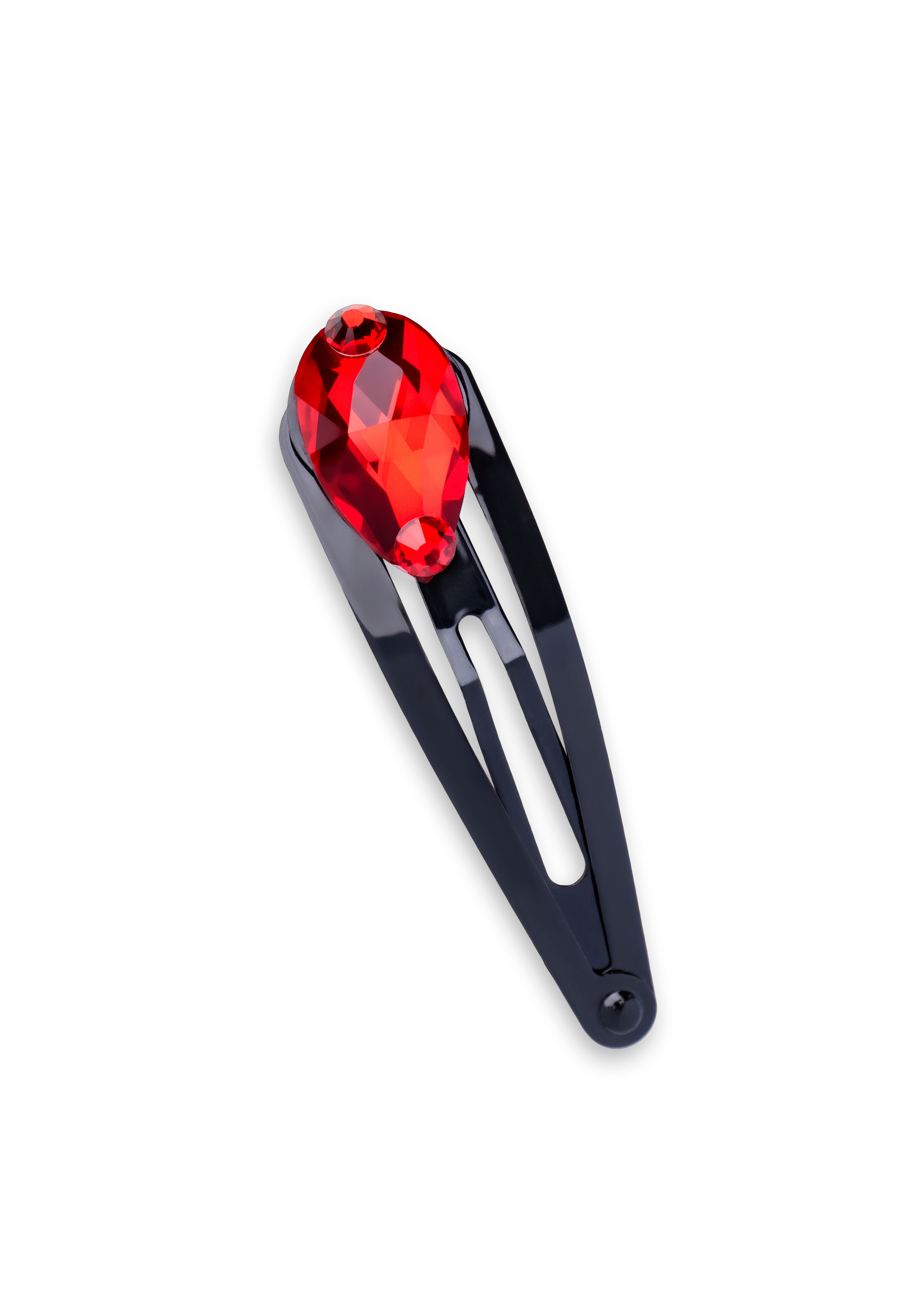 Teardrop Crystal Snap Clips WAP002-1-Light Siam