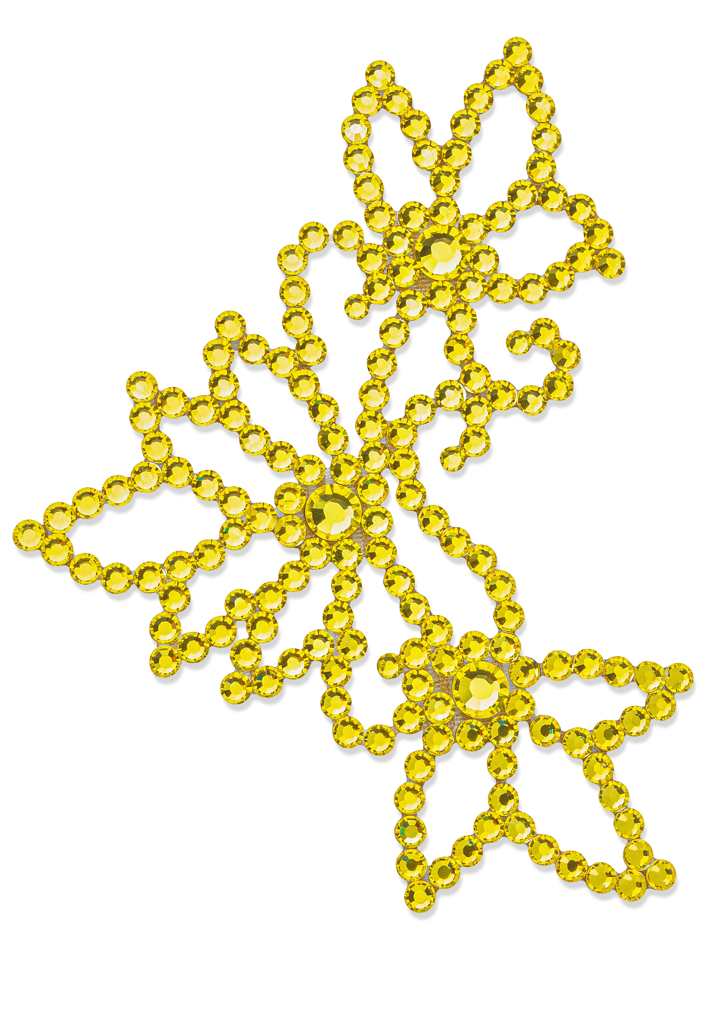 Verona Rhinestone Hairpiece HP-104-3-Citrine