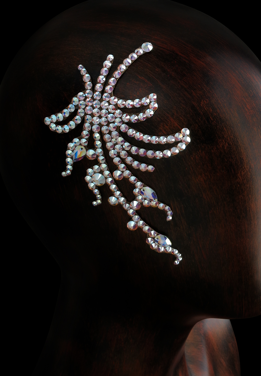 Verona Rhinestone Hairpiece HP-112-Crystal AB