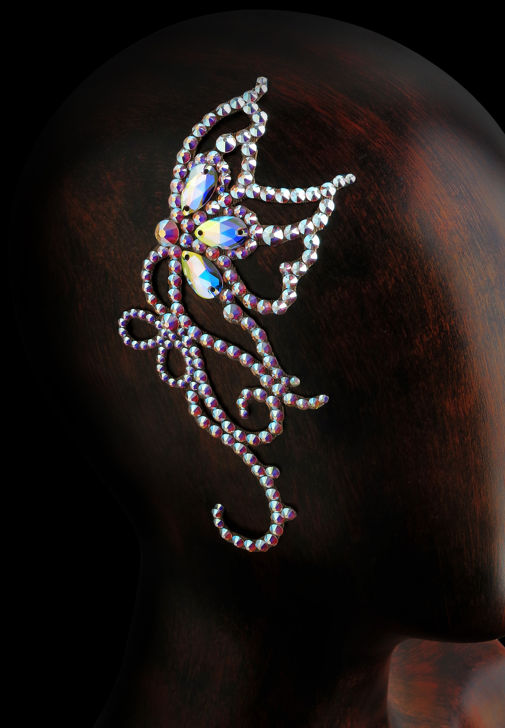 Verona Rhinestone Hairpiece HP-119-Crystal AB