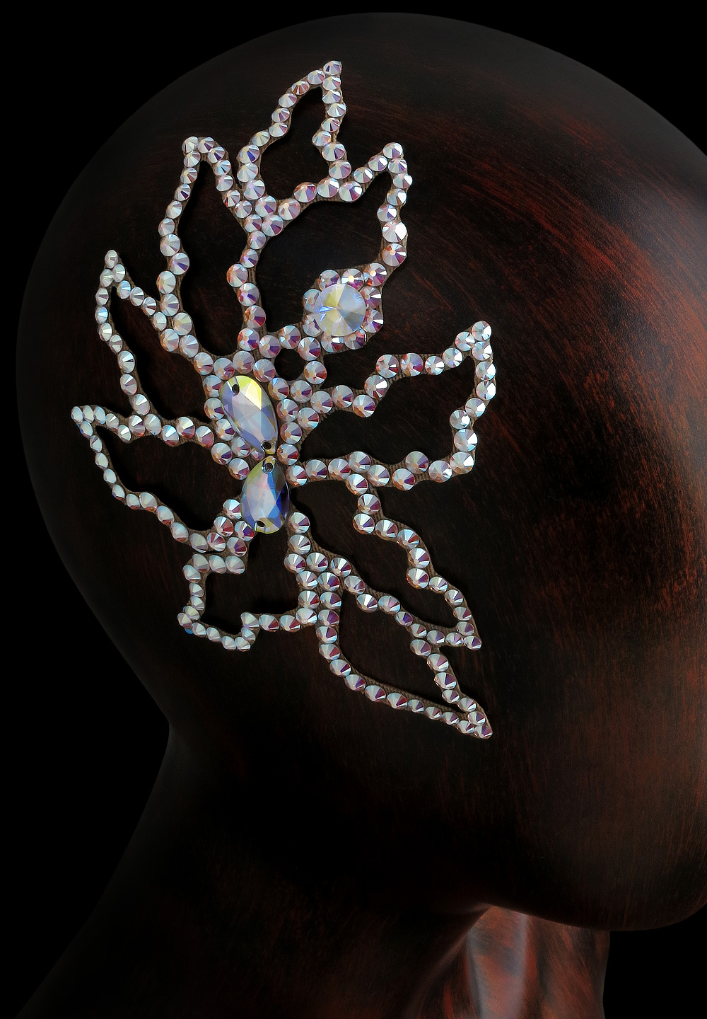 Verona Rhinestone Hairpiece HP-121-Crystal AB