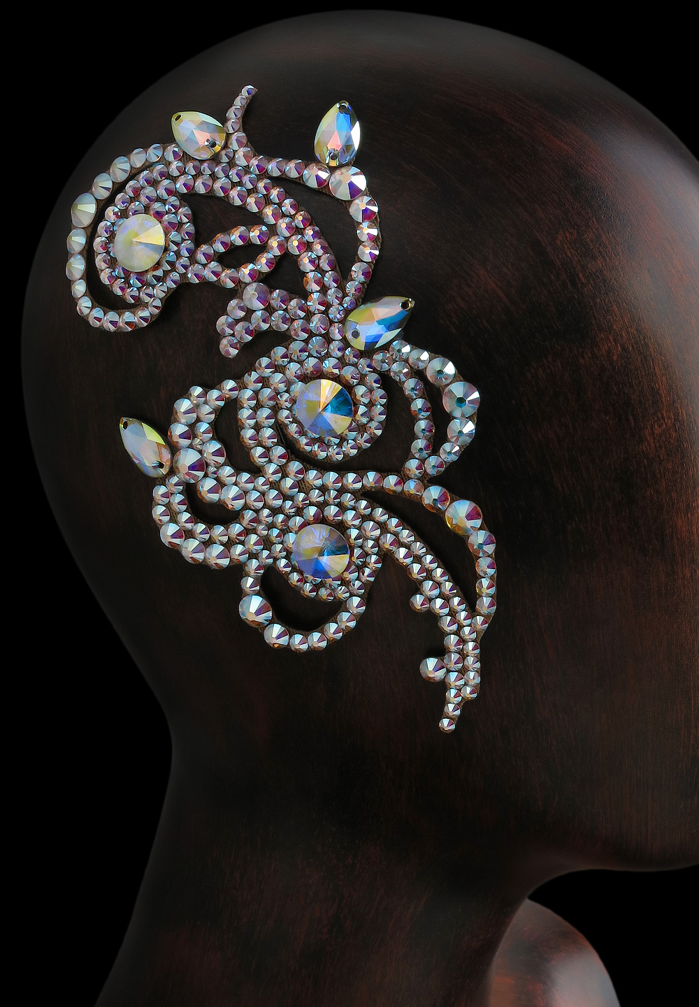 Verona Rhinestone Hairpiece HP-123-Crystal AB