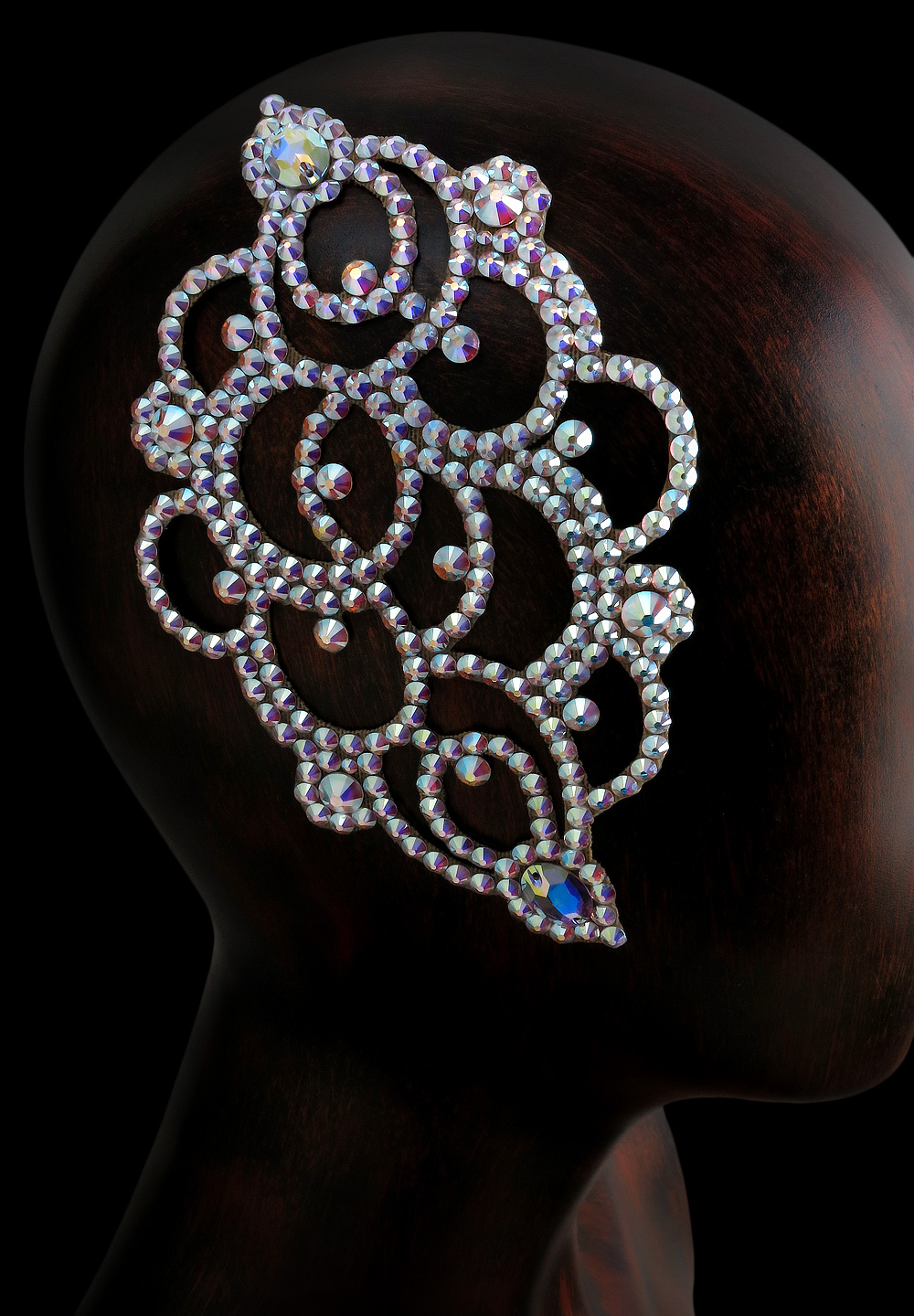 Verona Rhinestone Hairpiece CX124 Crystal AB-Crystal AB