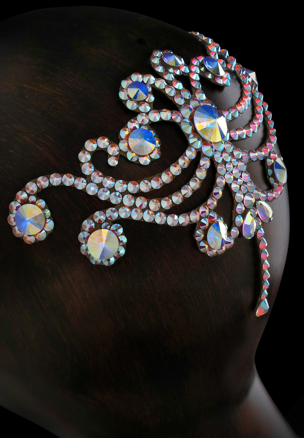 Verona Rhinestone Hairpiece HP-127-Crystal AB