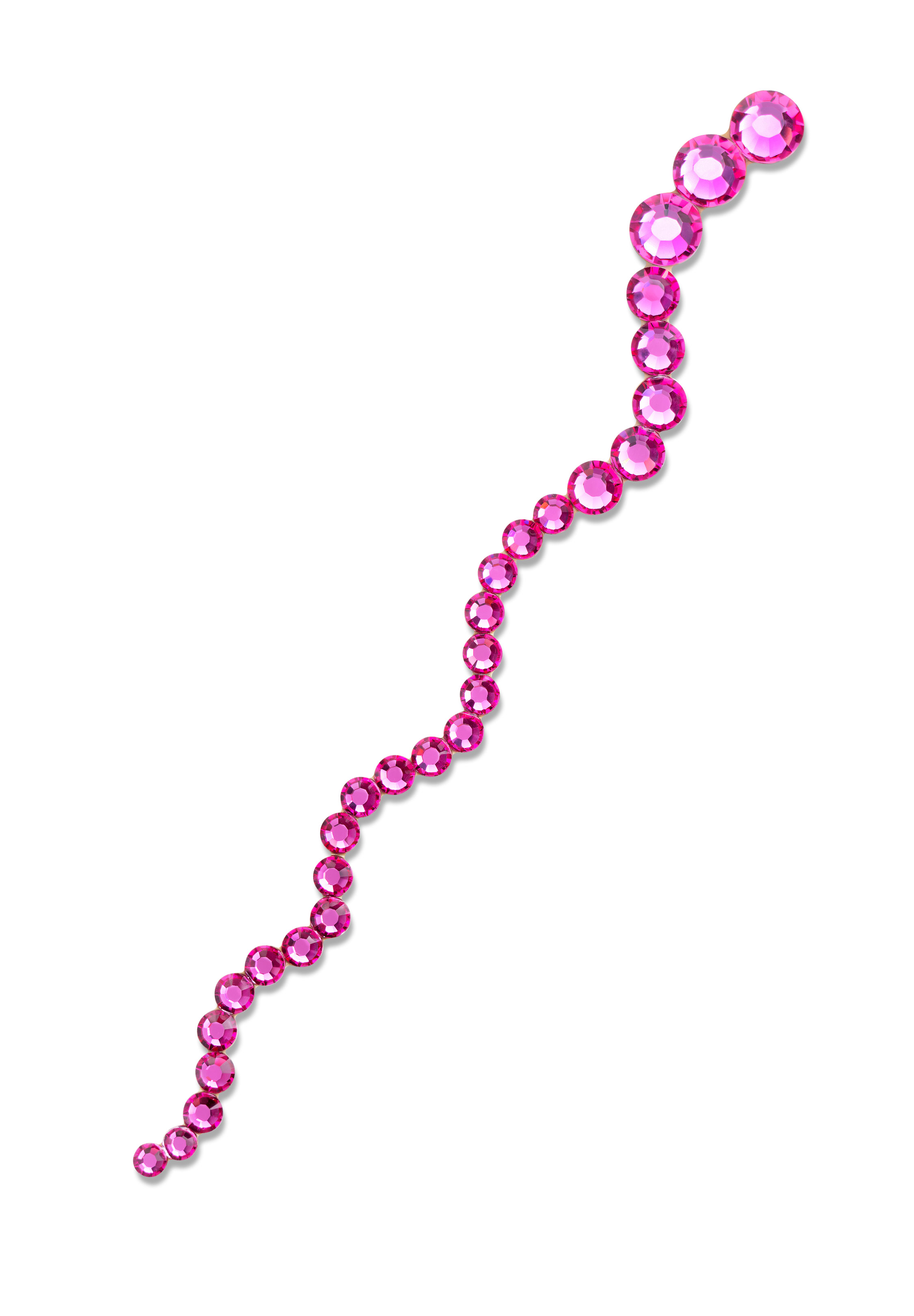 Verona Rhinestone Headpiece HD-301-1-Fuchsia