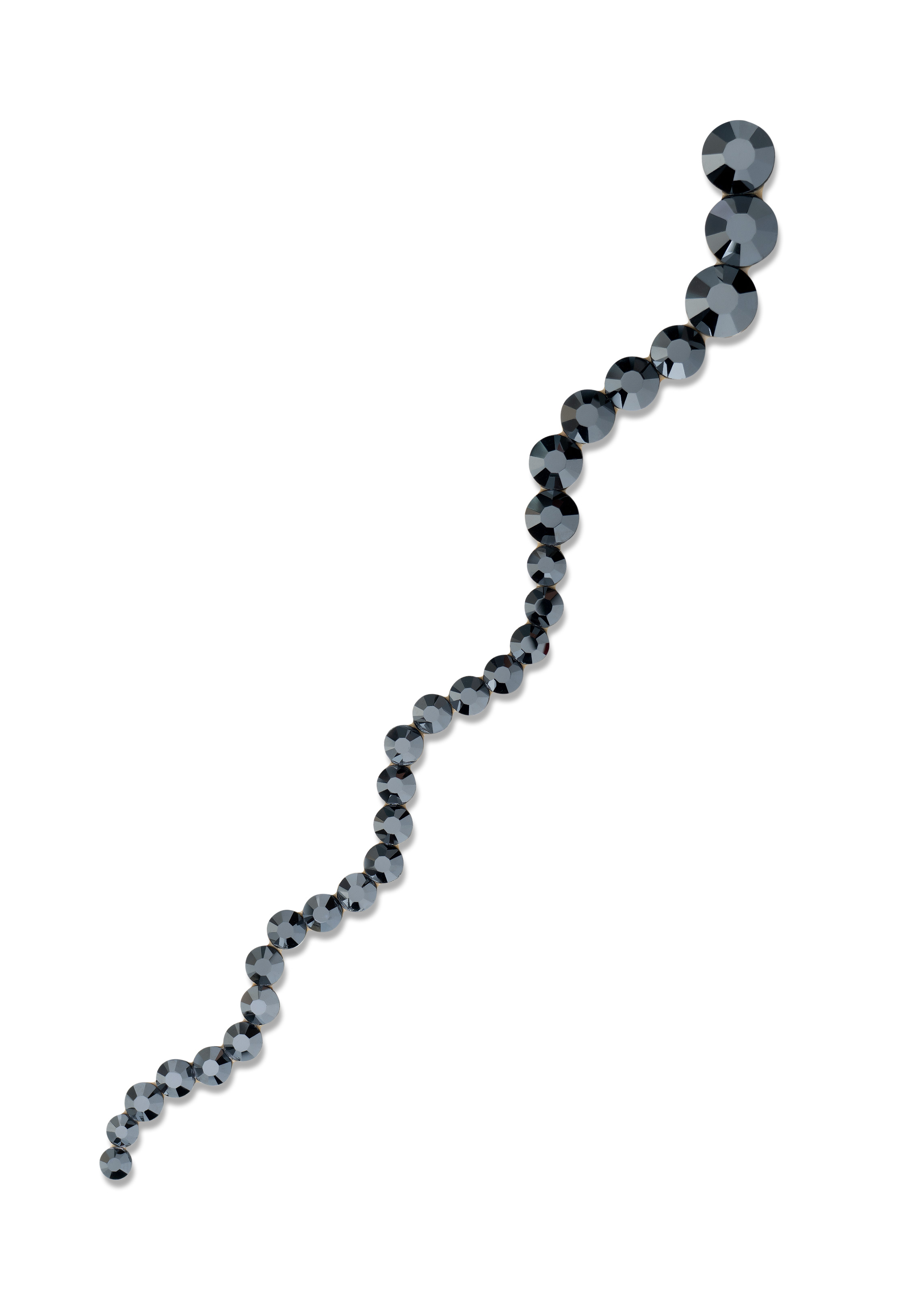 Verona Rhinestone Headpiece HD-301-3-Jet Hematite