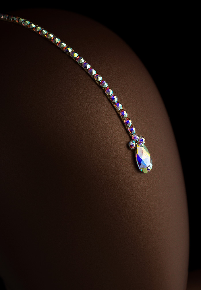 Verona Rhinestone Headpiece HD-360-Crystal AB