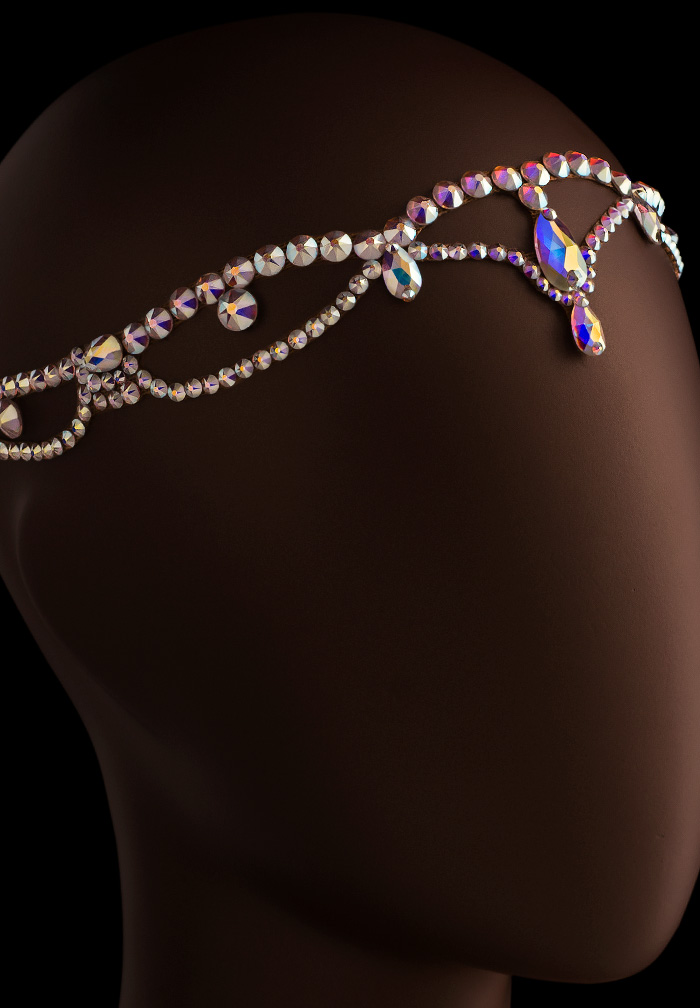 Verona Rhinestone Headpiece HD-374-Crystal AB