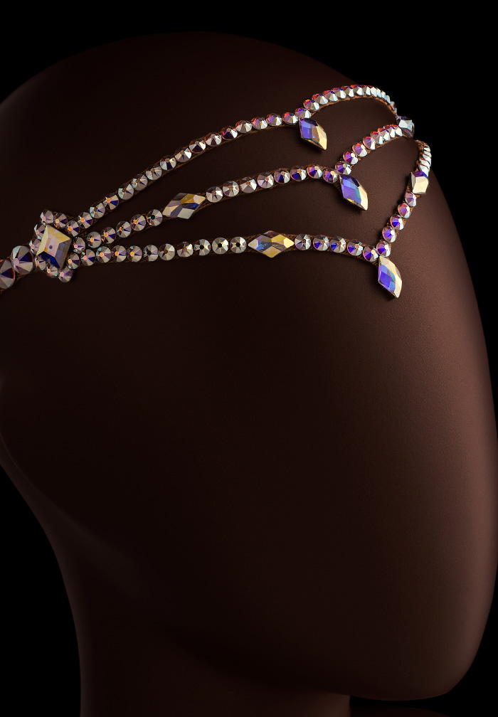 Verona Rhinestone Headpiece HD-376-Crystal AB