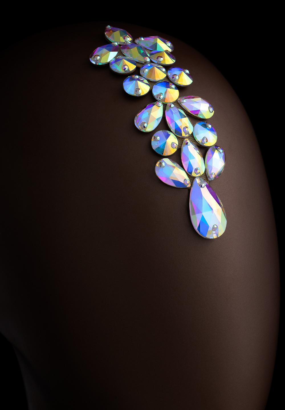 Verona Rhinestone HairDeco SD-909-Crystal AB