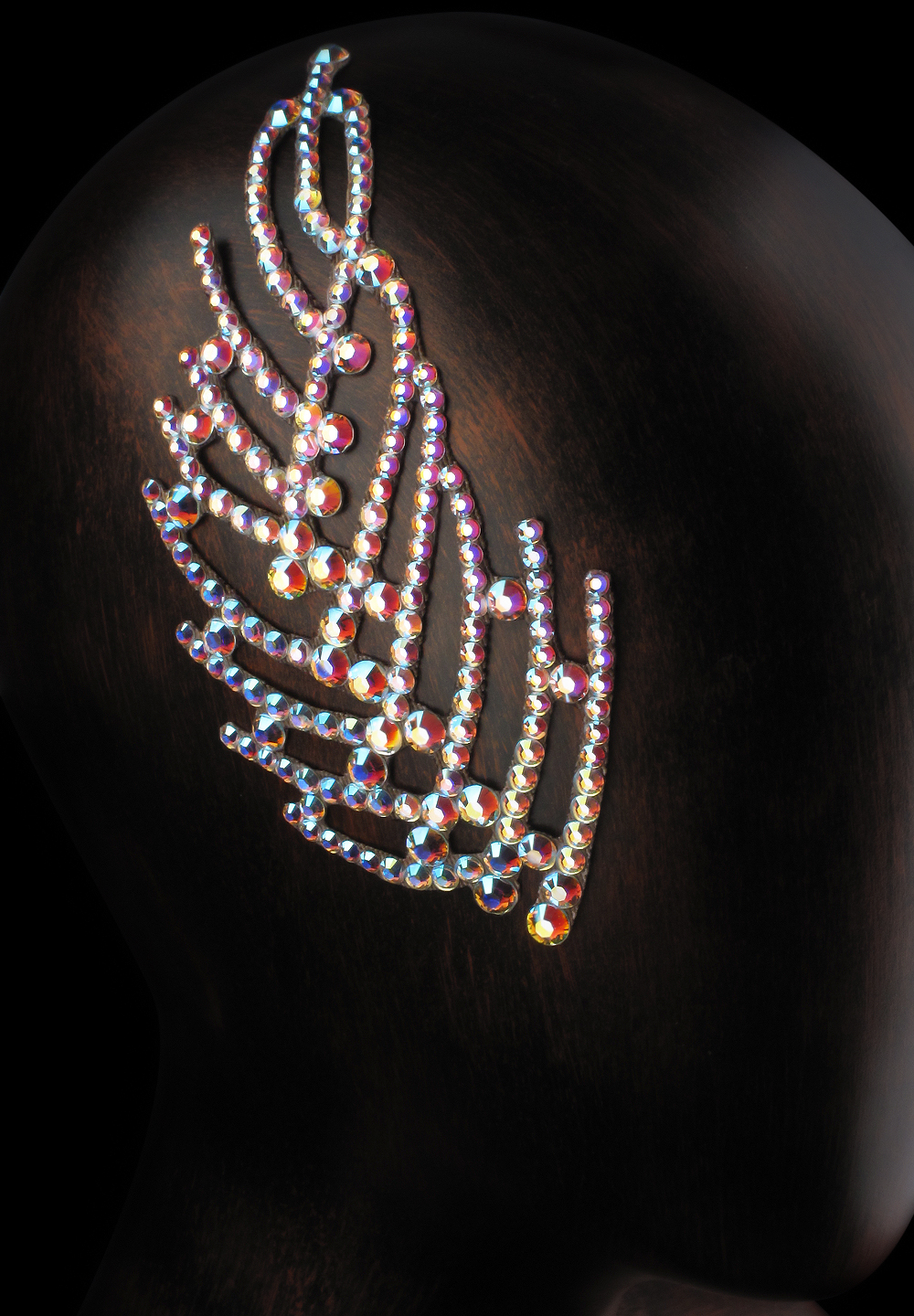 Verona Rhinestone Hairpiece HP-08-Crystal AB