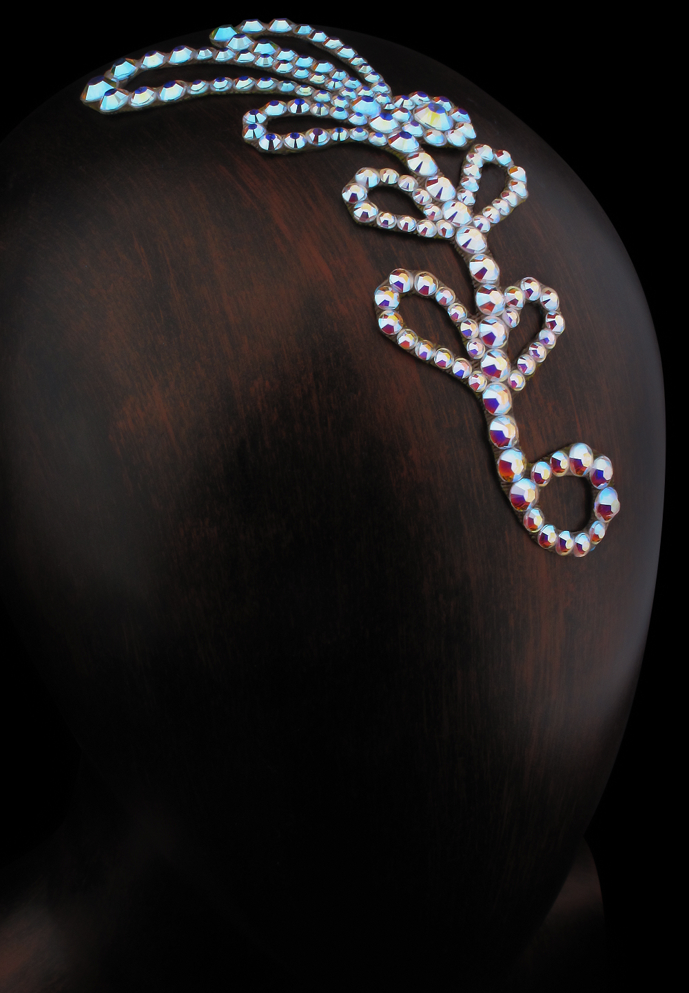 Verona Rhinestone Hairpiece HP-10-Crystal AB