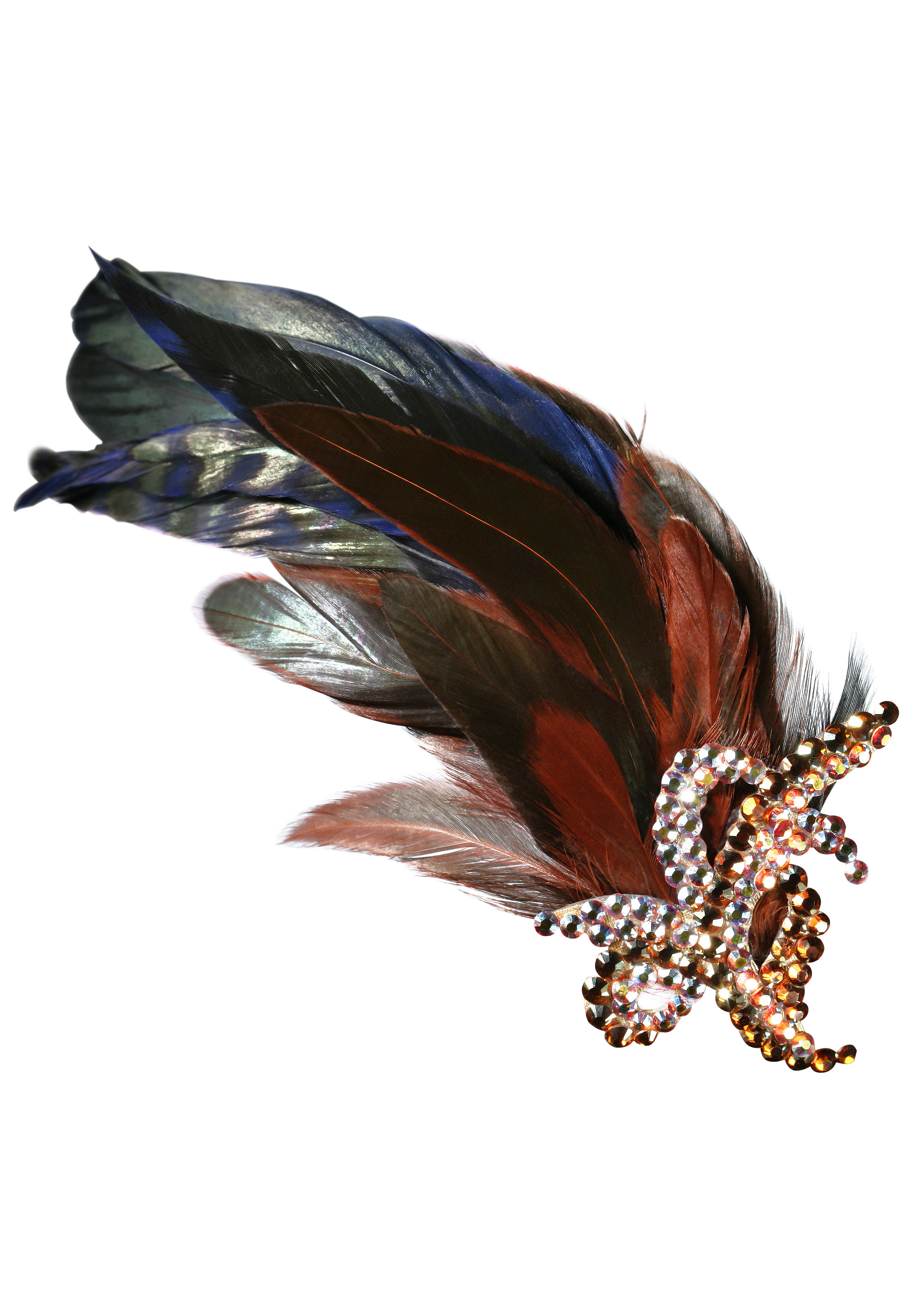 Zdenka Arko Topaz Rhinestone Hair Piece HA11005-32-Light Topaz / Topaz