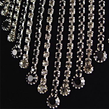 Rhinestone Necklace N208006 JT-Jet