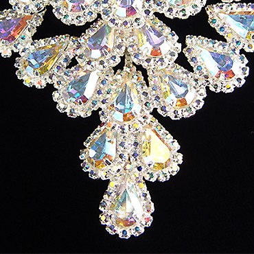 Rhinestone Necklace N8803 CAB-Crystal AB