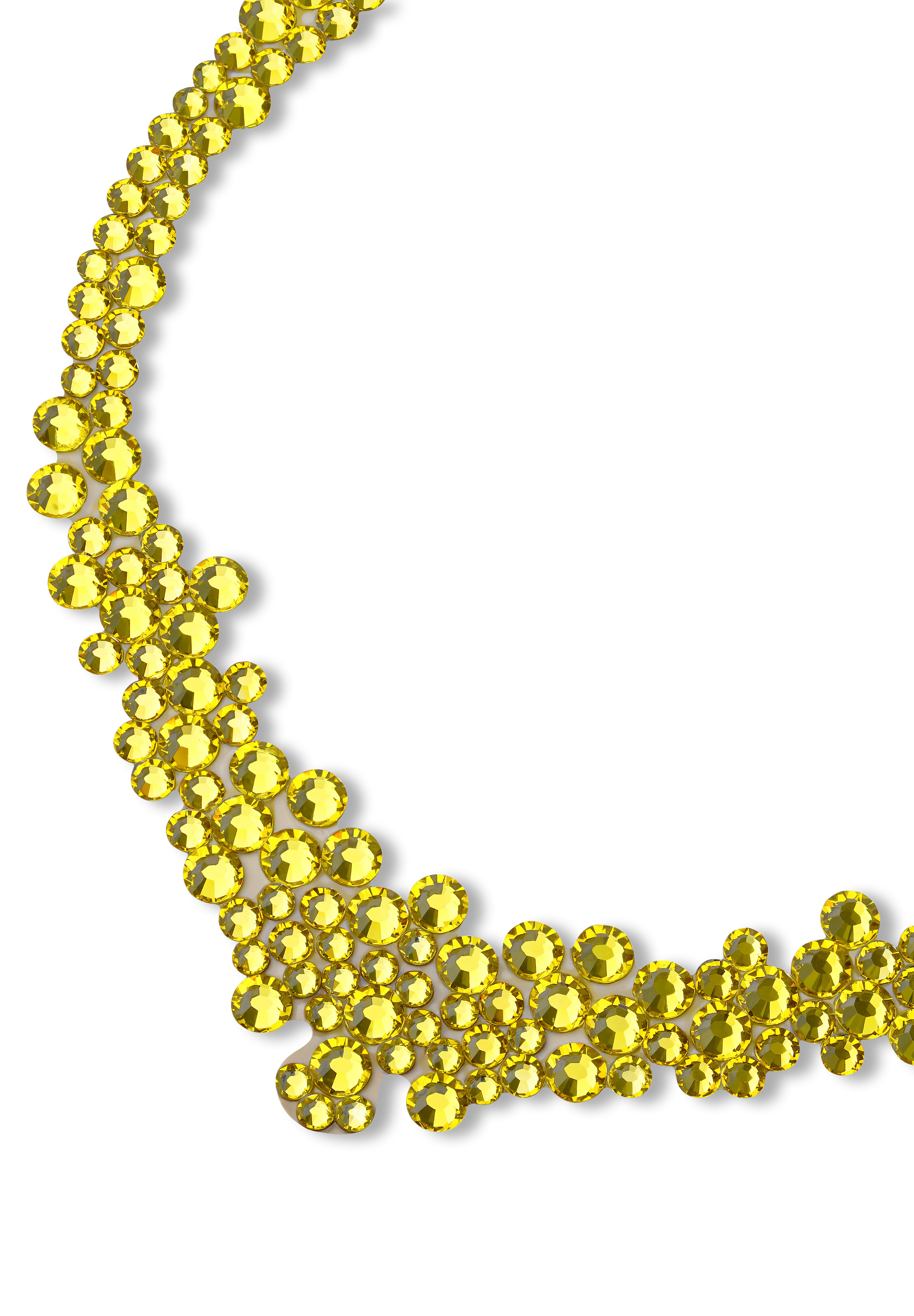 Serena Crystal Necklace NK-903-5-Citrine
