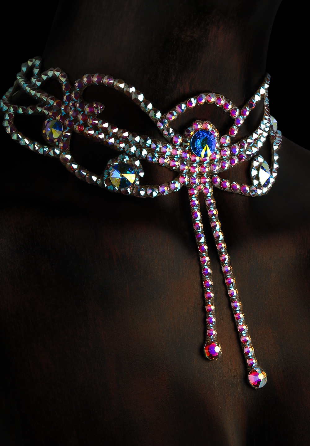 Serena Crystal Choker CK-606-Crystal AB