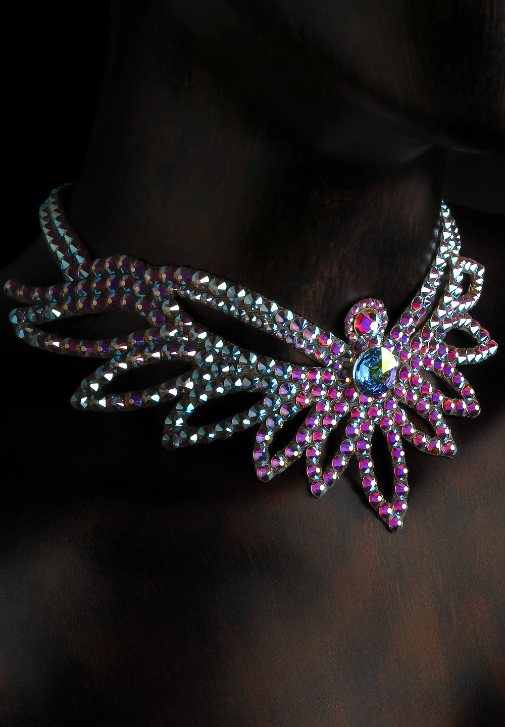 Serena Crystal Necklace NK-613-Crystal AB