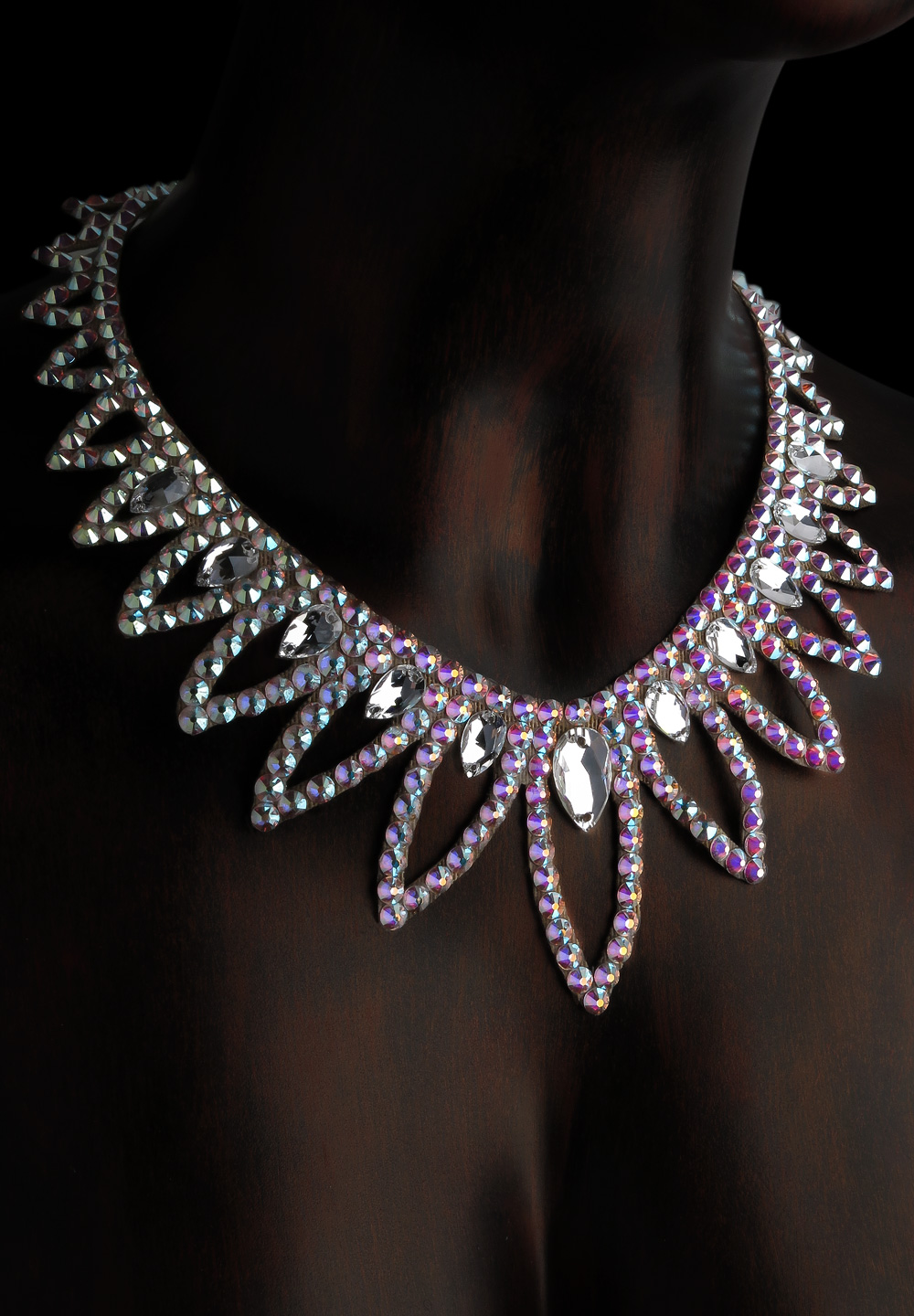 Serena Crystal Necklace NK-614-Crystal AB