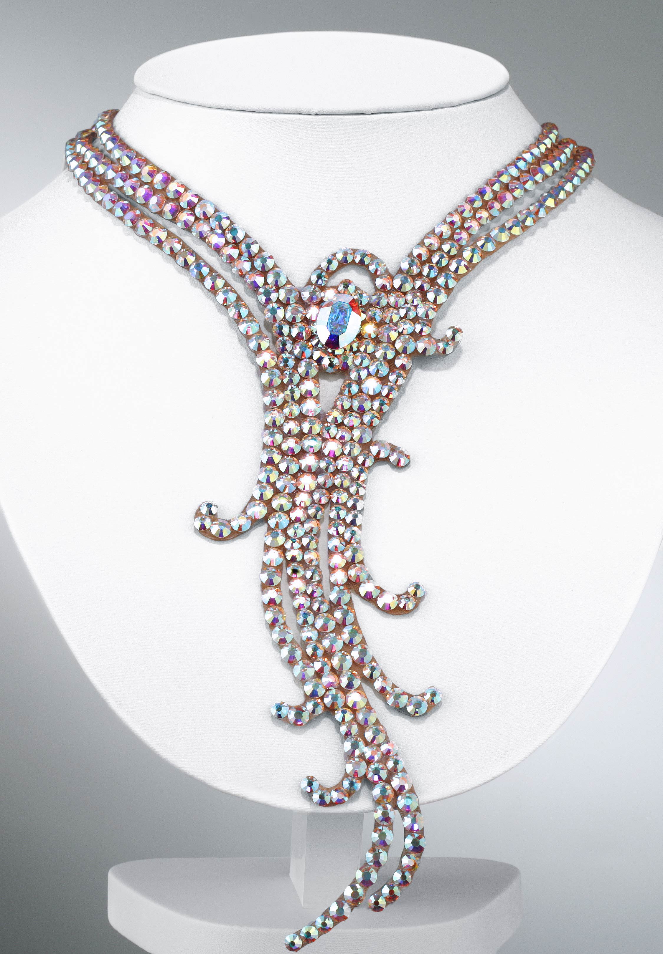 Zdenka Arko Crystal AB Rhinestone Necklace NC11002-12-Crystal AB