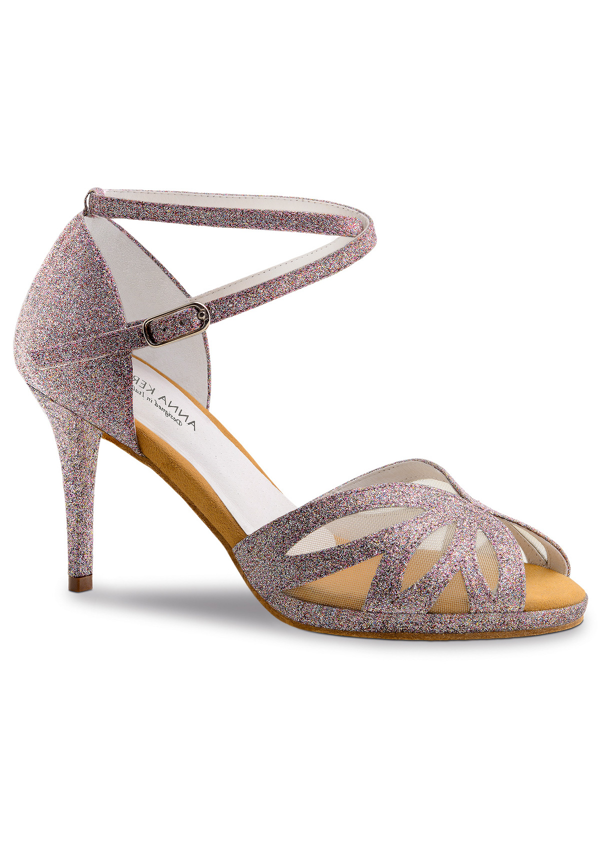 Anna Kern Ivette 930-80 Social Dance Shoes-Multi Sparkle