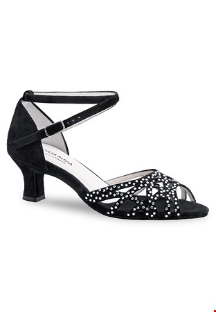 Anna Kern 960-50 Clemence Ladies Socila Shoes-Black Suede