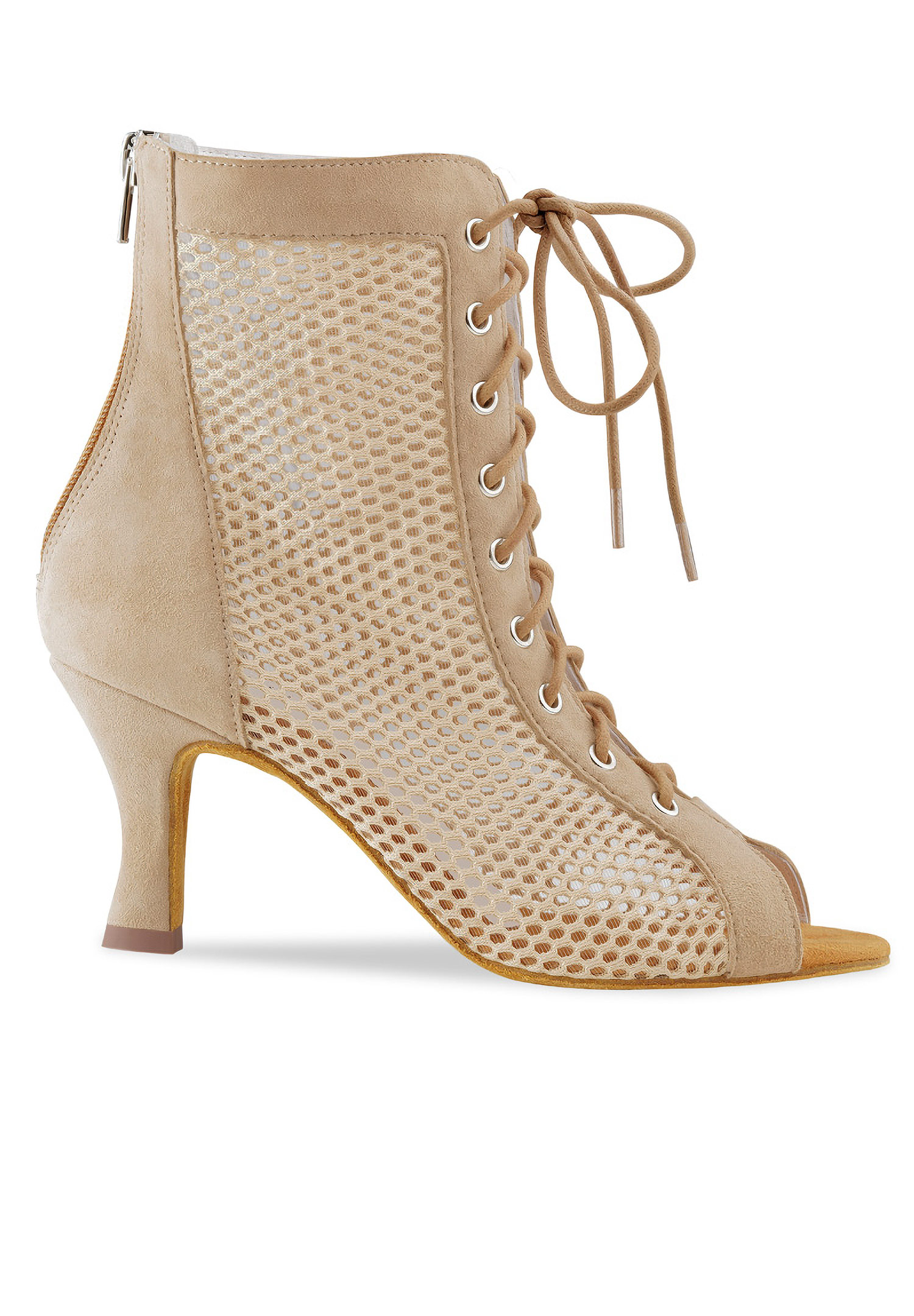 Anna Kern Melisande Ladies Dance Boots-Beige Suede
