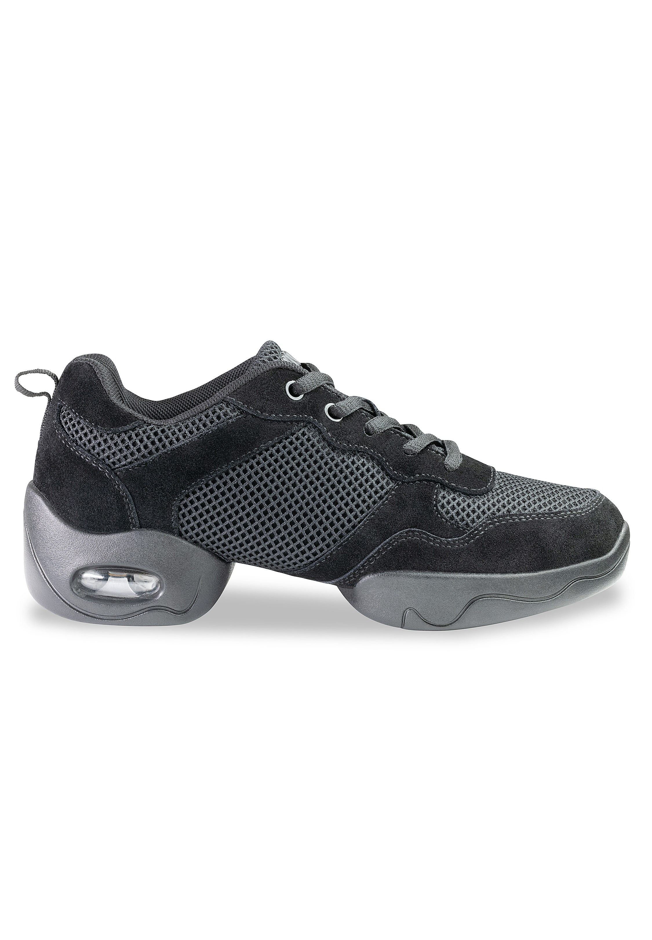 Anna Kern Sunny 195 Womens Dance Sneaker-Black Microfiber / Knit