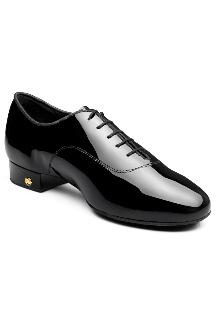 Dance Naturals Lido Mens Ballroom Shoes Art. 117-Black Patent