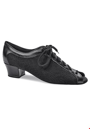 Diamant Ladies Practice Dance Shoes 204-034-624-Black Leather/Mesh