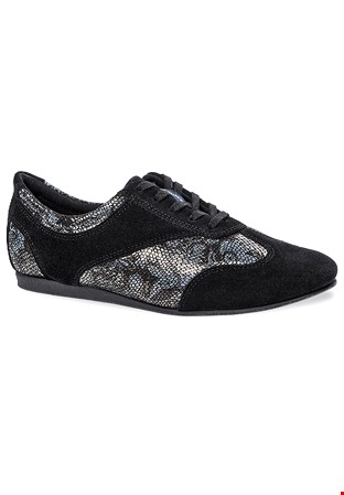 Diamant Ladies Sneaker Shoes 183-435-643-V-Black Suede/Patent