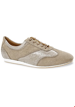 Diamant Womens Sneaker Shoes 183-435-644-Y-Beige Suede/Microfiber