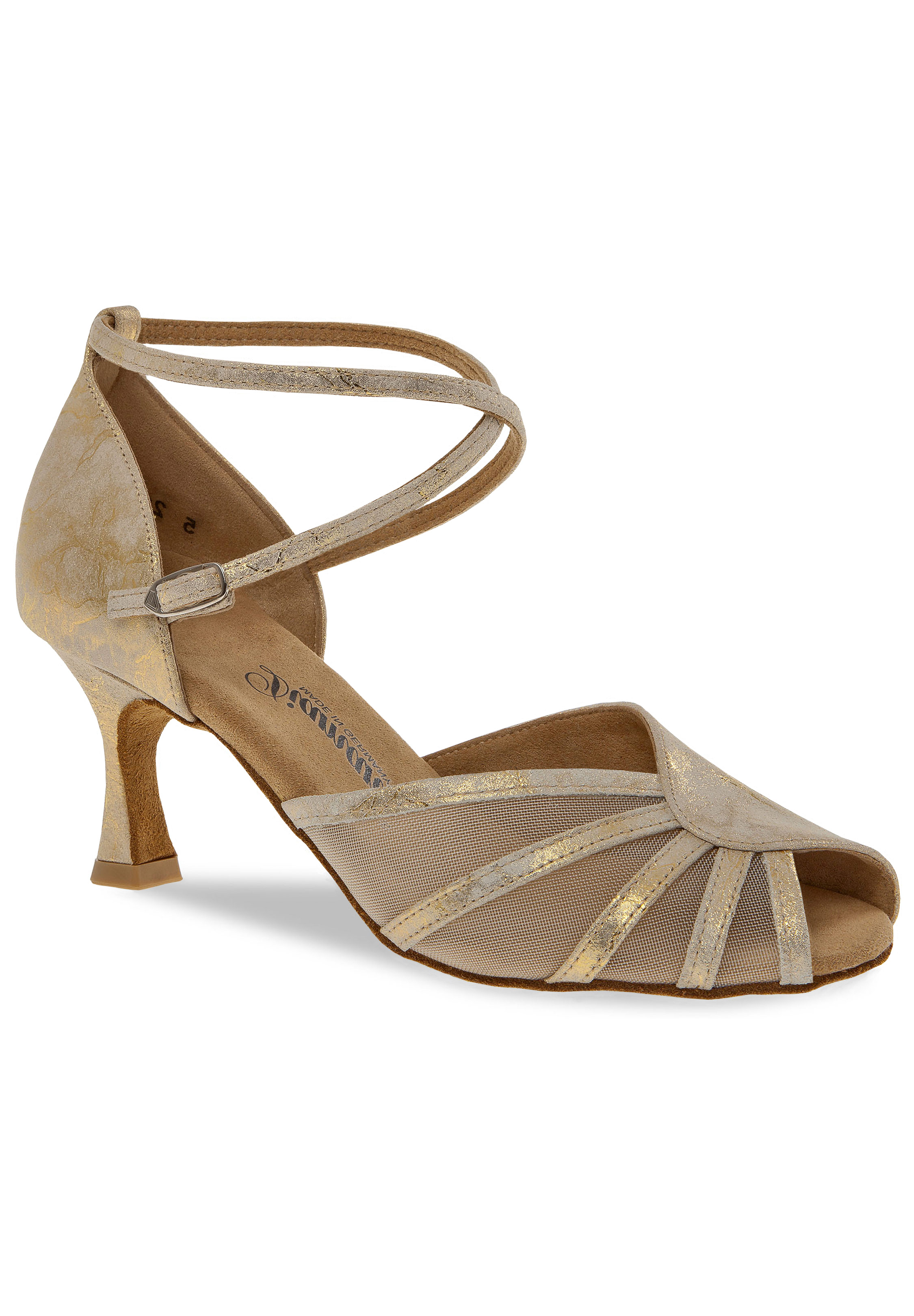 Diamant Womens Social Shoes 020-087-017-Gold Magic Leather
