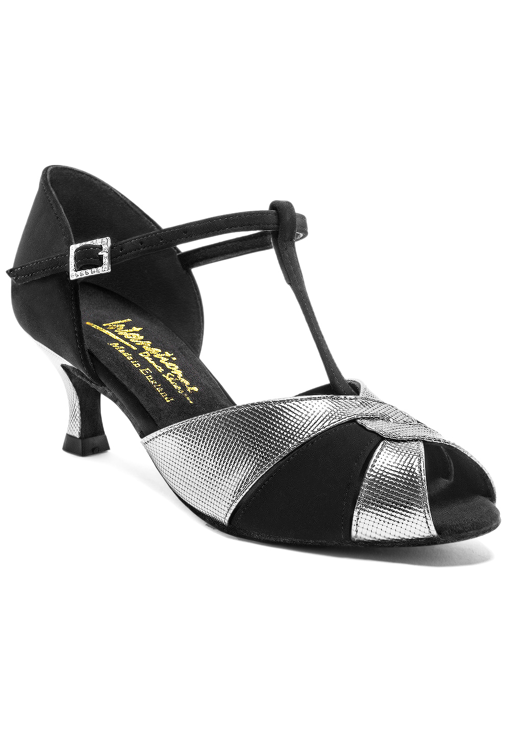 International Dance Shoes IDS 2002 -Black Nubuck / Steel Pixel
