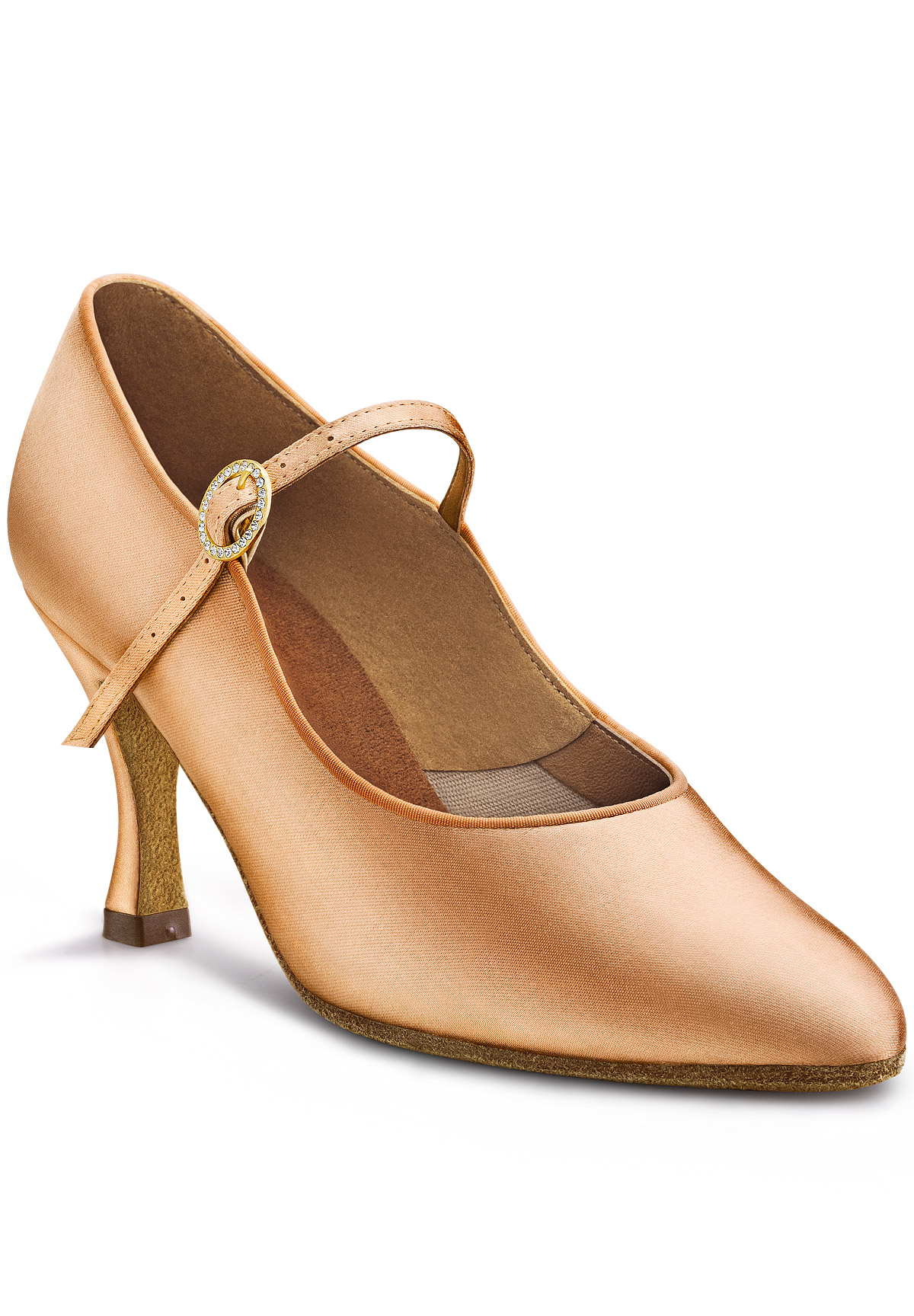 International Dance Shoes IDS ICS Classic -Peach Satin